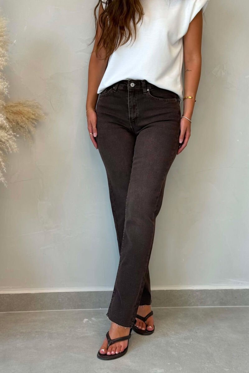 SIMPLE ONE COLOR WOMAN JEANS BROWN/KAFE - 2