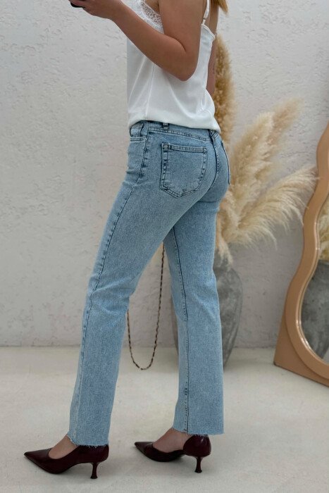 SIMPLE ONE COLOR WOMAN JEANS LIGHTBLUE/BZ - 3