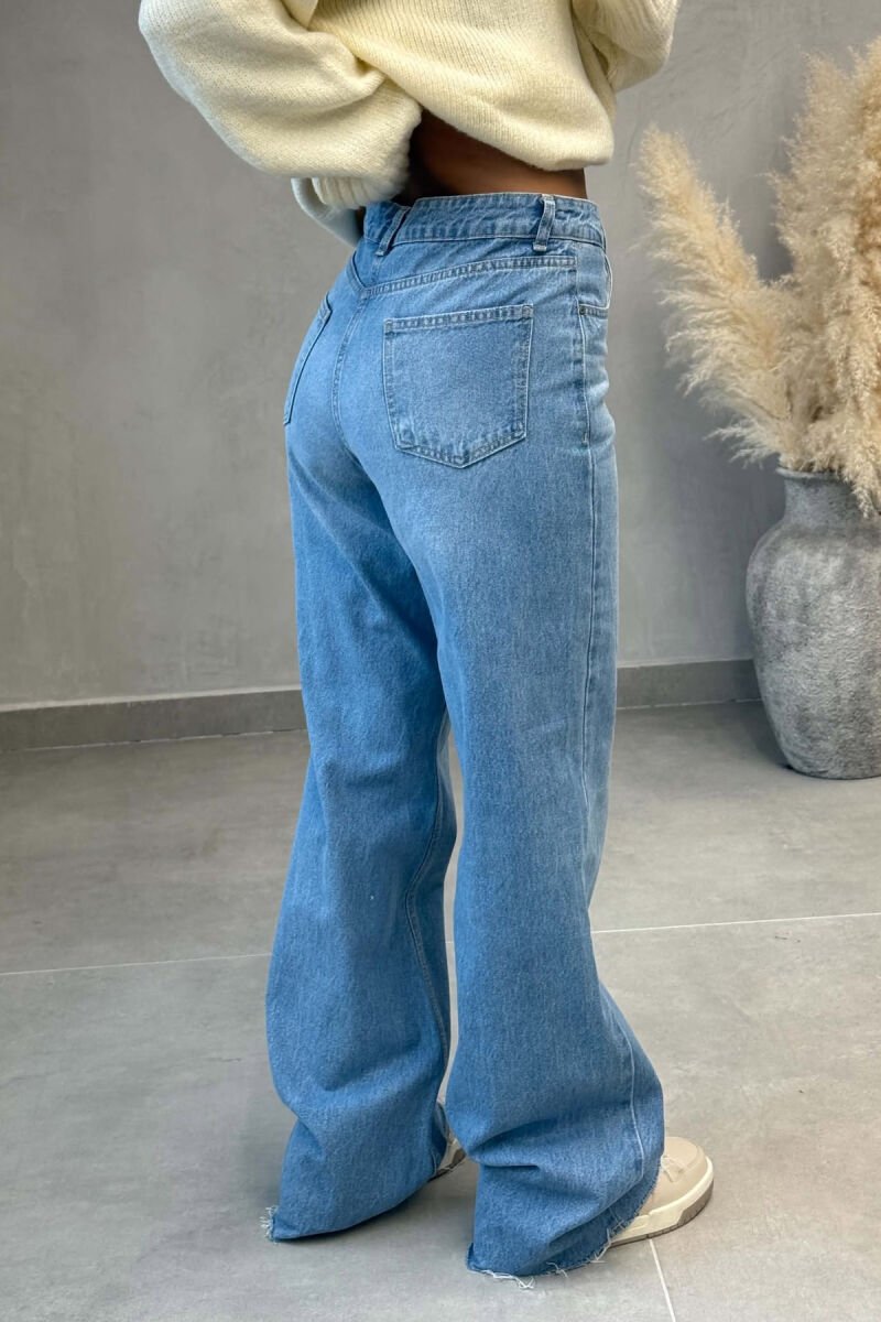 SIMPLE ONE COLOR WOMAN JEANS LIGHTBLUE/BZ - 3