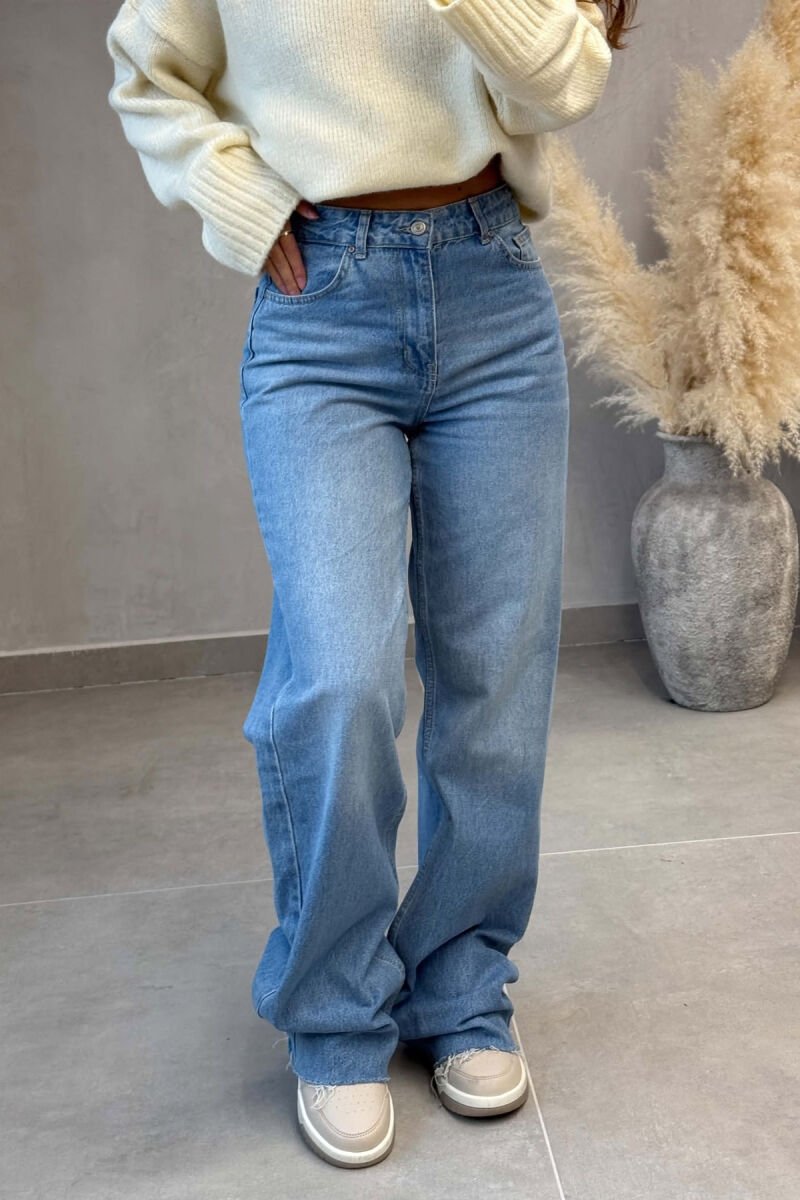 SIMPLE ONE COLOR WOMAN JEANS LIGHTBLUE/BZ - 5