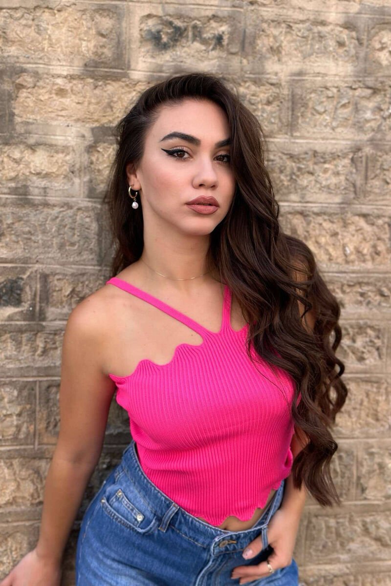 SIMPLE ONE COLOR WOMAN TOP FUCHSIA/CIKLAMI - 3