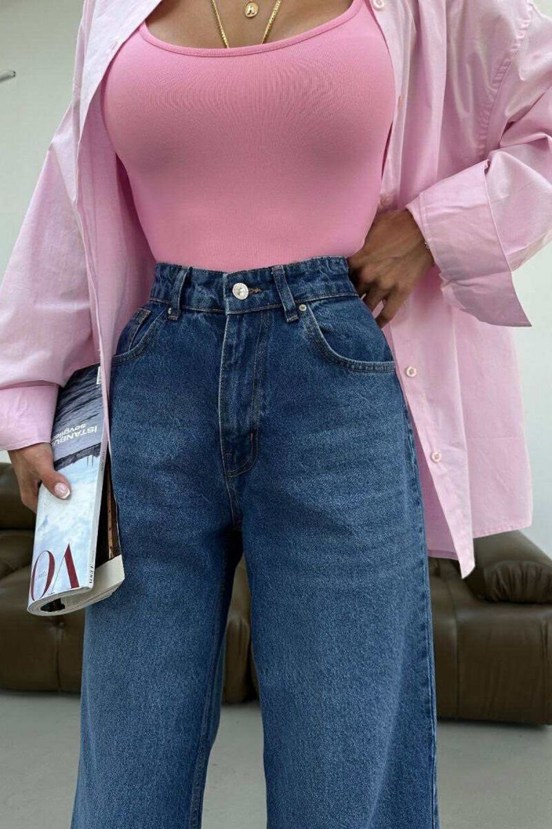SIMPLE ONE COLOR WOMEN JEANS BLUE/BLU - 2