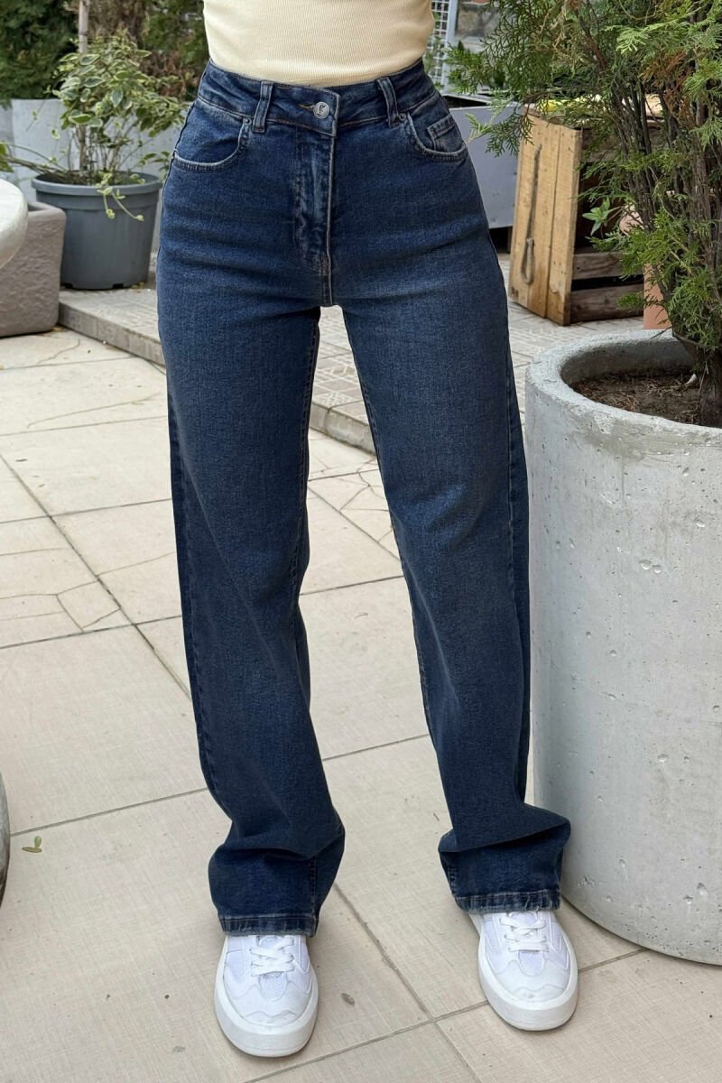 SIMPLE ONE COLOR WOMEN JEANS BLUE/BLU - 1
