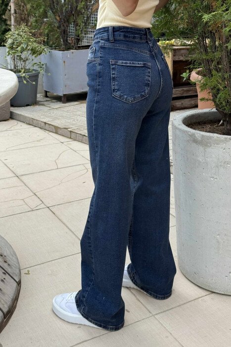 SIMPLE ONE COLOR WOMEN JEANS BLUE/BLU - 4