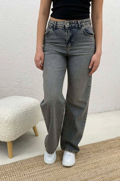 SIMPLE ONE COLOR WOMEN JEANS IRON GREY/GRI HEKURI - 8