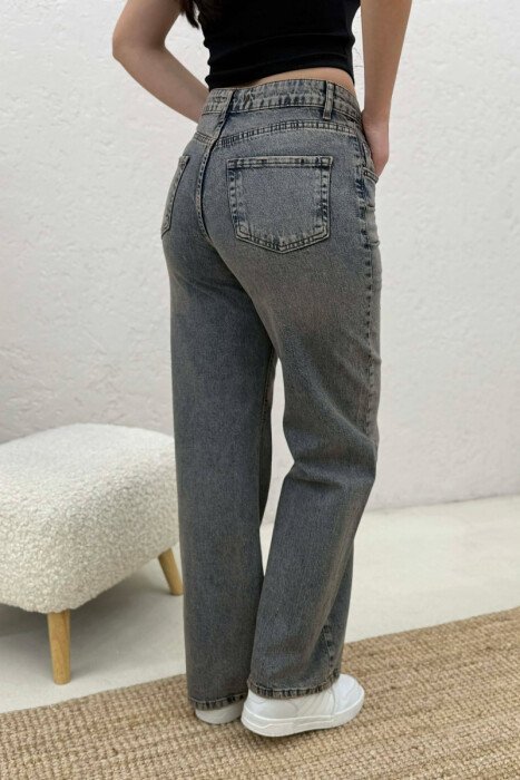 SIMPLE ONE COLOR WOMEN JEANS IRON GREY/GRI HEKURI - 9