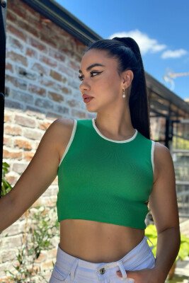 SIMPLE ONE COLOR WOMEN TANK TOPS GREEN/JESHILE 