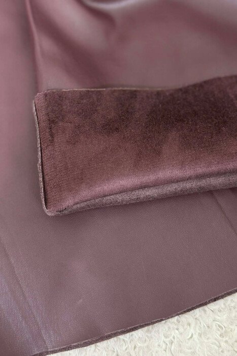 SIMPLE ONE COLOR WOMEN TROUSERS DARK BURGUNDY/VISHNJE E ERRET - 5