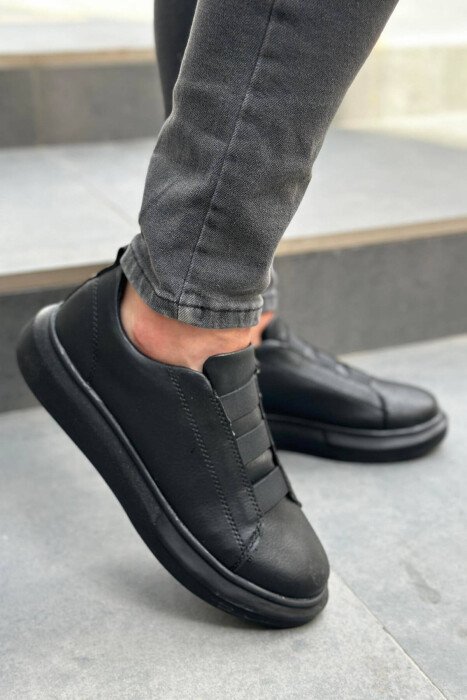 SIMPLE PALTFORME MAN SHOES BLACK/ E ZEZE - KLAUDIO FASHION