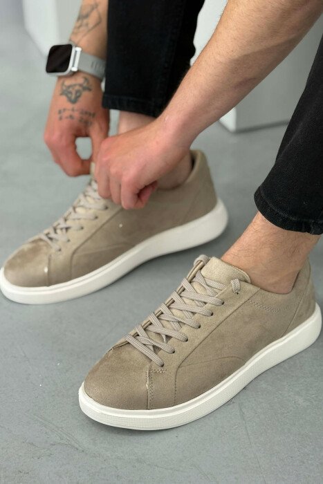 SIMPLE PLATFORM MEN SNEAKERS BEIGE/BEZHE 