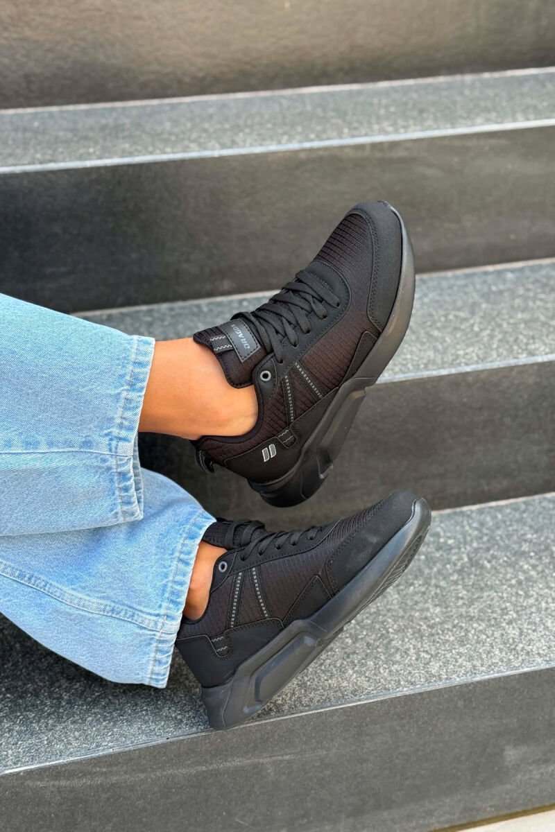 SIMPLE PLATFORM WOMAN SNEAKERS BLACK/ E ZEZE - 2