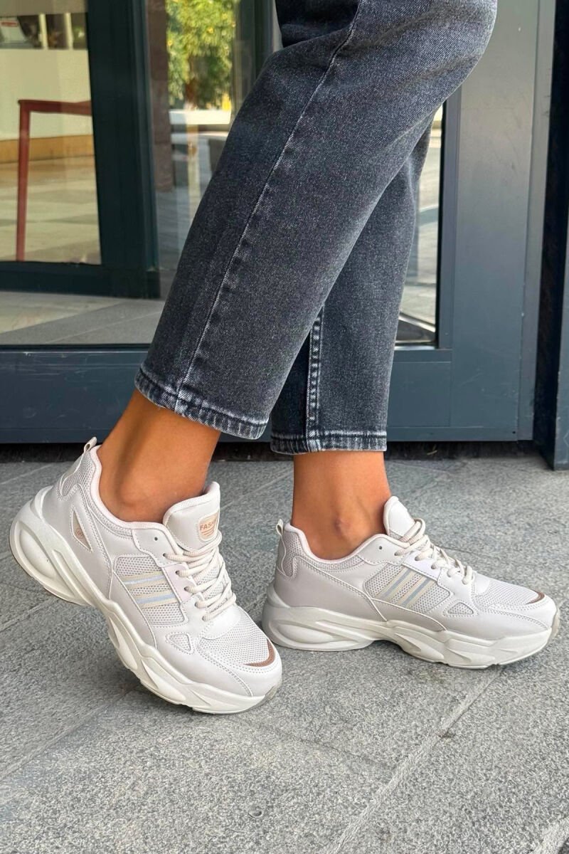SIMPLE PLATFORM WOMEN SNEAKERS BEIGE/BEZHE - 4