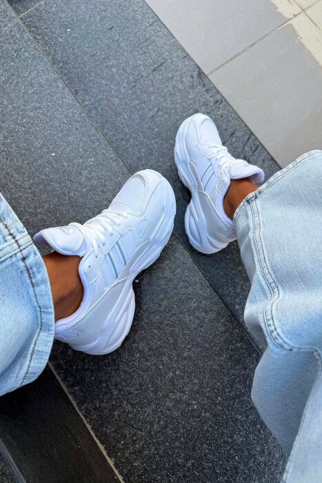 SIMPLE PLATFORM WOMEN SNEAKERS WHITE-E BARDHE - 3