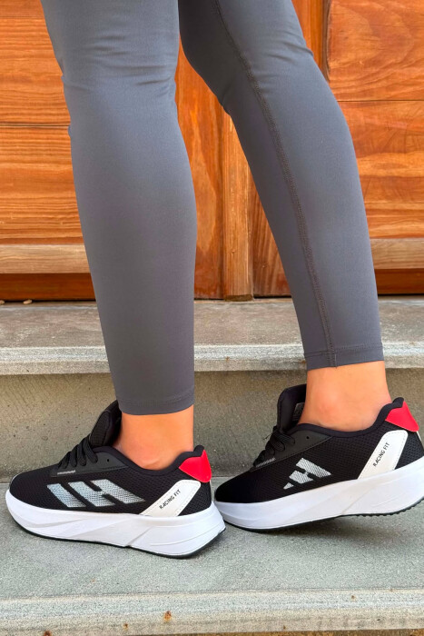 SIMPLE RUNNING PLATFORM WOMEN SNEAKERS BLACK-RED/ZEKU - 2