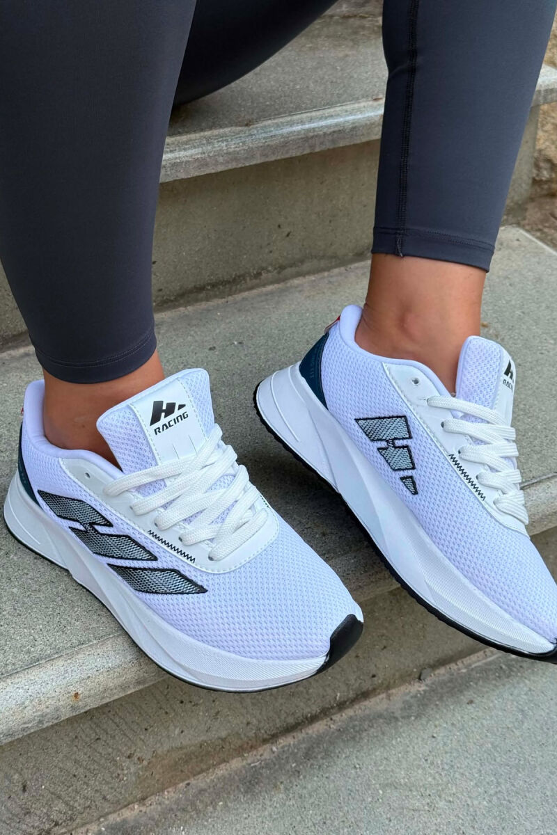 SIMPLE RUNNING PLATFORM WOMEN SNEAKERS WHITE-RED/BAKU - 2