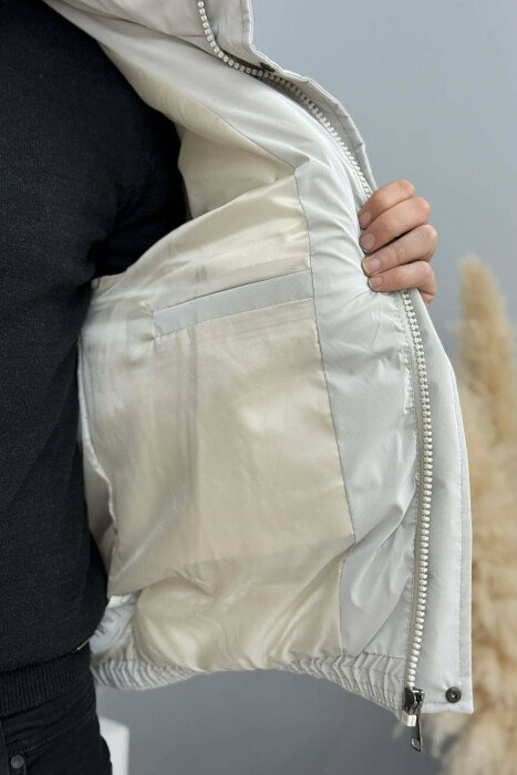 SIMPLE SHORT MEN PUFFER JACKET GREY/GRI - 5