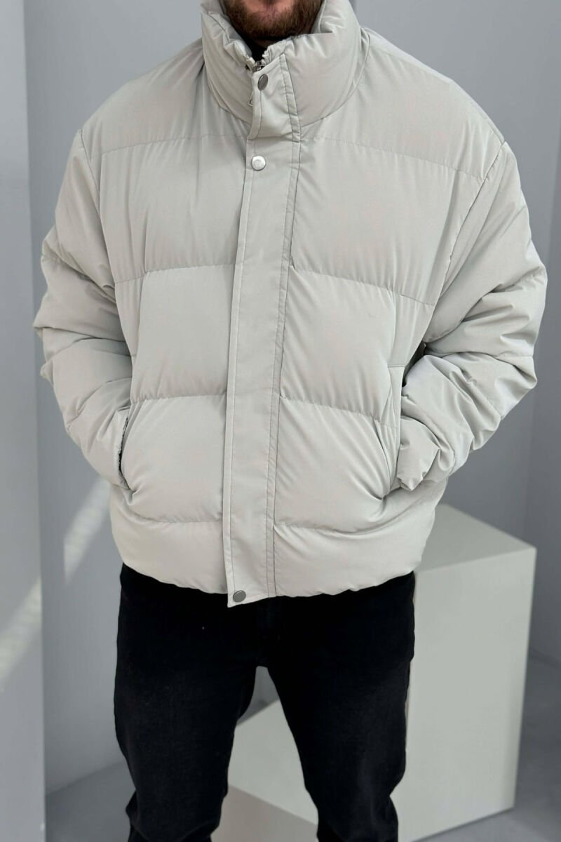 SIMPLE SHORT MEN PUFFER JACKET GREY/GRI - 1