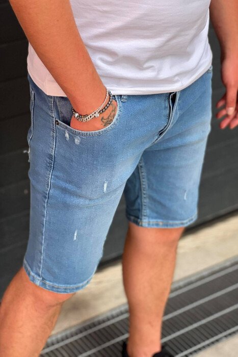 SIMPLE SHORT JEANS LIGHTBLUE/BZ - 2