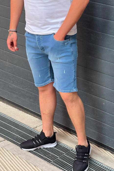 SIMPLE SHORT JEANS LIGHTBLUE/BZ - 3