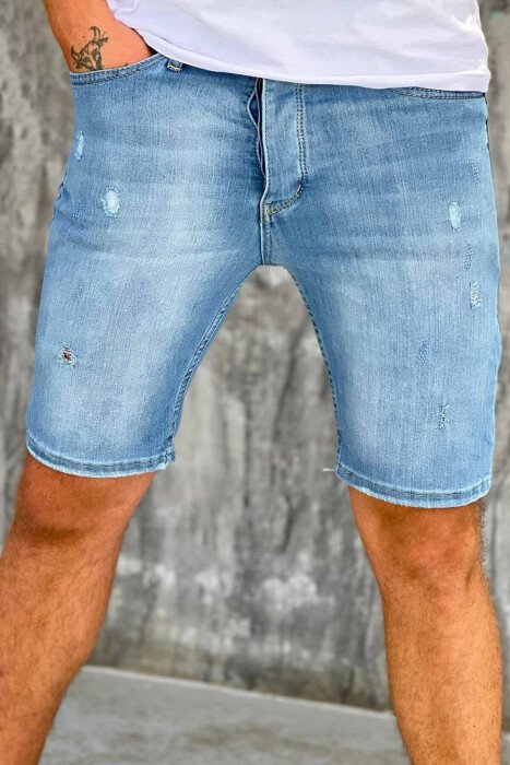 SIMPLE SHORT MEN JEANS LIGHTBLUE/BZ 
