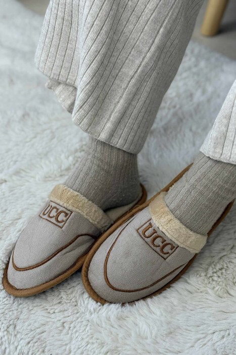 SIMPLE SMALL LOGO WOMEN SLIPPERS BEIGE/BEZHE 