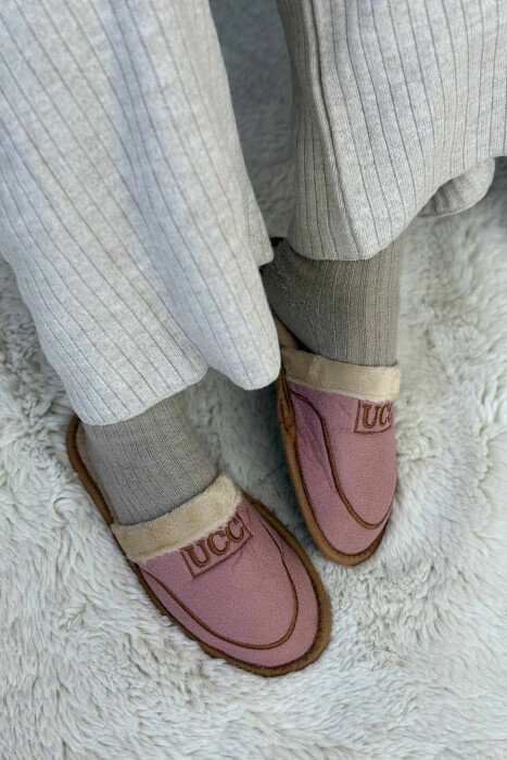 SIMPLE SMALL LOGO WOMEN SLIPPERS PINK/ROZE 