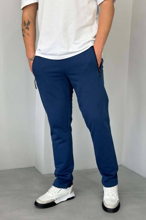 SIMPLE SPORTS MEN SWEATPANTS BLUE/BLU - 1