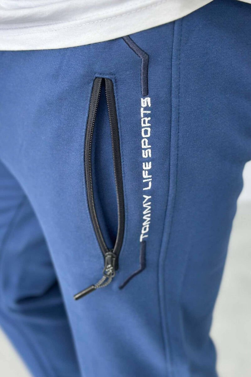 SIMPLE SPORTS MEN SWEATPANTS BLUE/BLU - 3