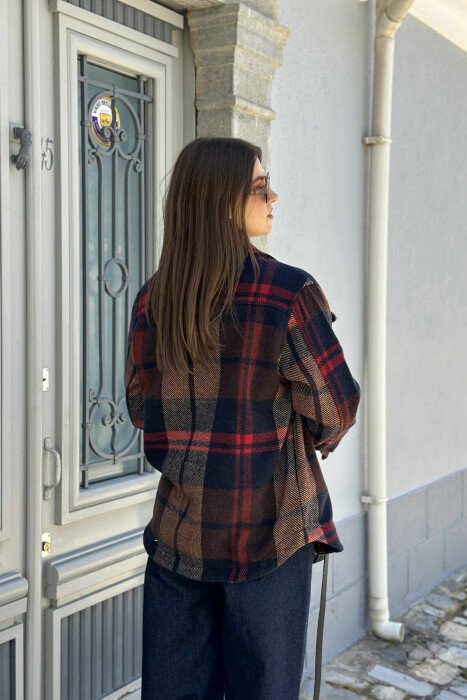 SIMPLE SQUARE DESIGN WOMEN JACKET MULTIPLE/SHNGJ - 4