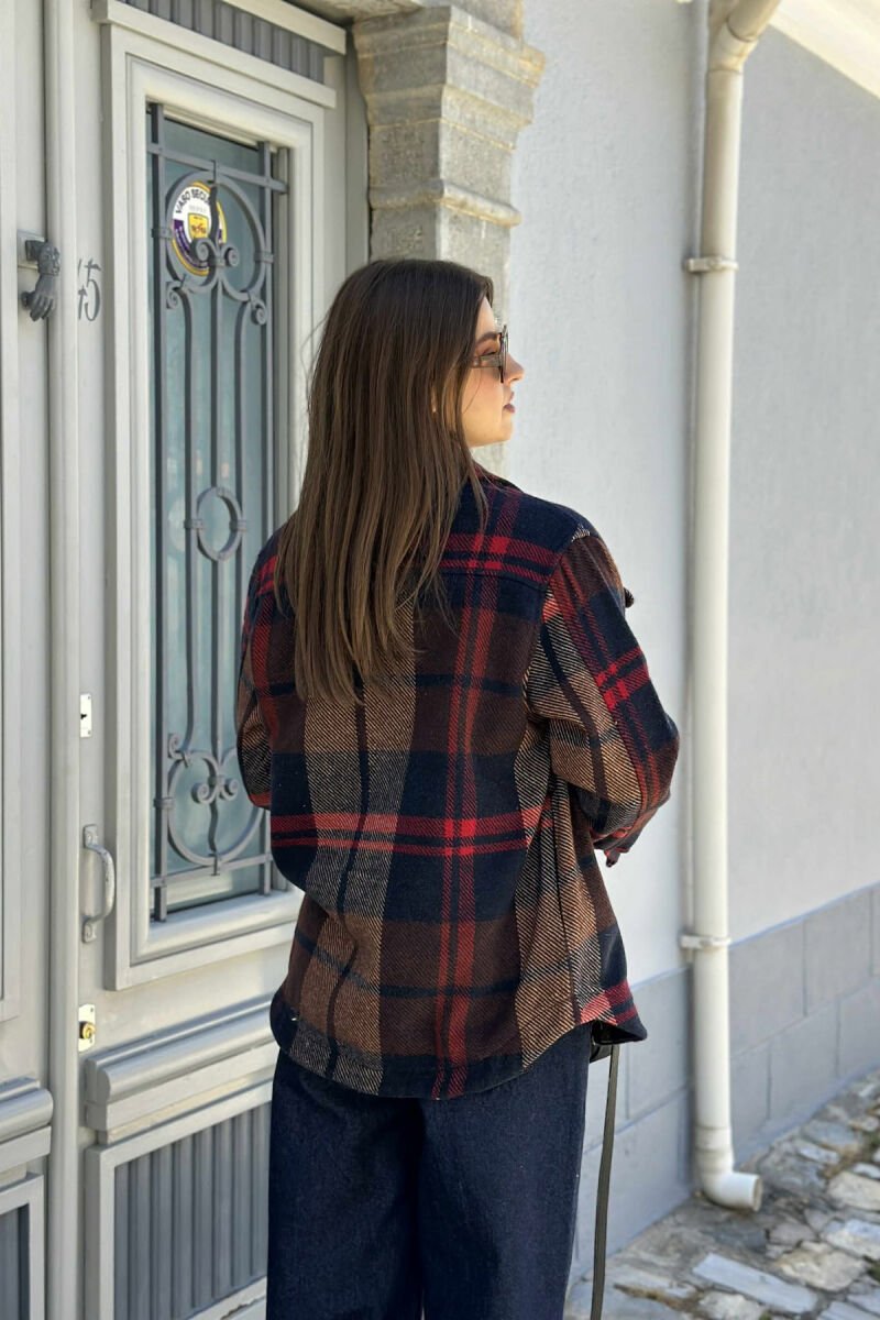 SIMPLE SQUARE DESIGN WOMEN JACKET MULTIPLE/SHNGJ - 4