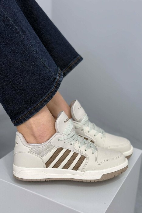 SIMPLE STRIPES WOMEN SNEAKERS BEIGE/BEZHE 