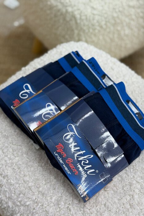 SIMPLE THREE PIECES MEN BOXES BLUE/BLU - 1