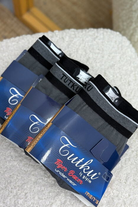 SIMPLE THREE PIECES MEN BOXES DARK GREY/GEE - 1