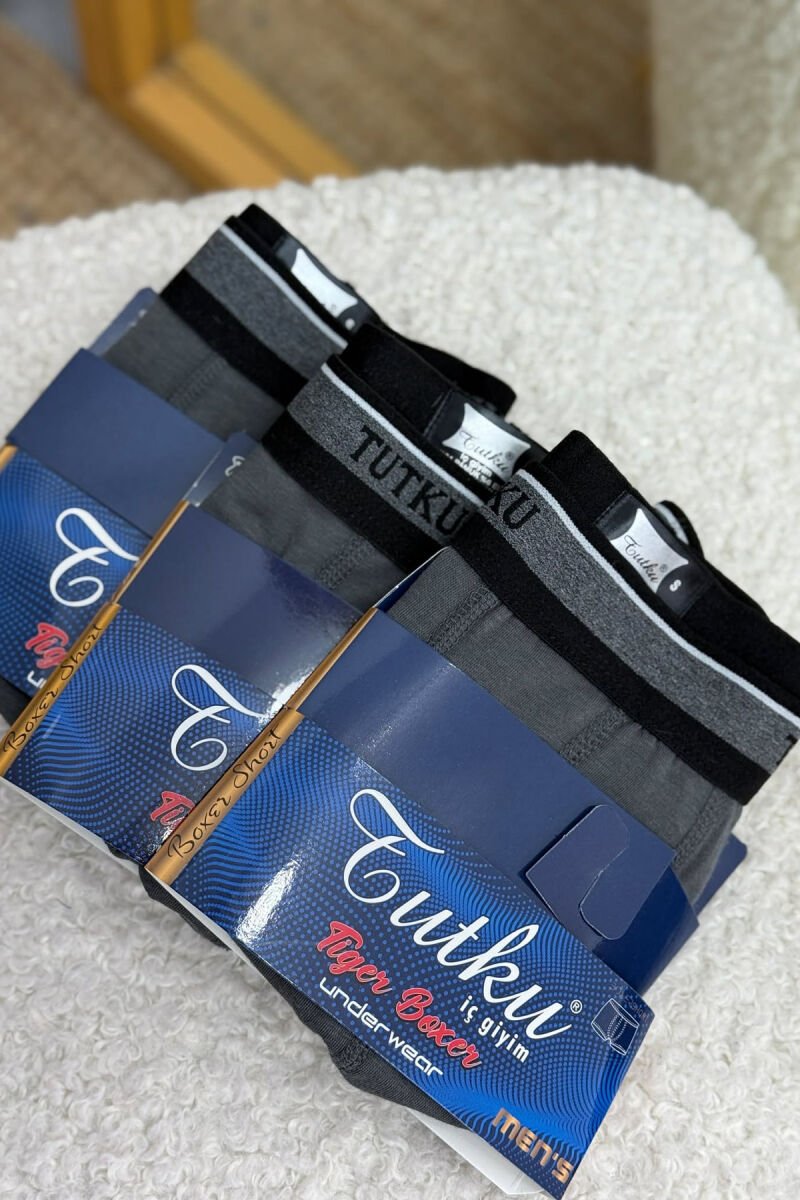 SIMPLE THREE PIECES MEN BOXES DARK GREY/GEE - 1