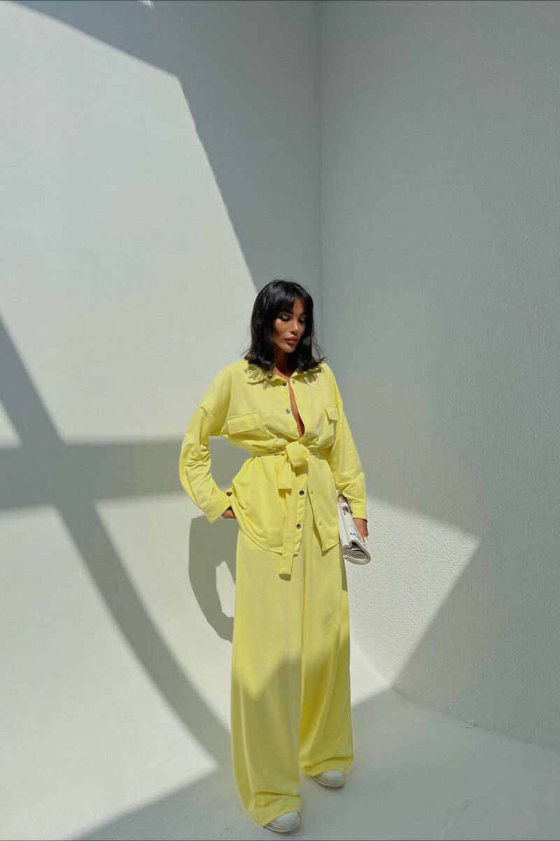 SIMPLE TWO PIECES WOMAN SET LEMON/ LIMON - 2