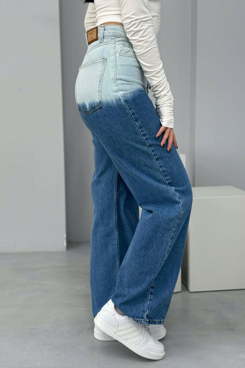 SIMPLE WIDE LEG WOMEN JEANS BLUE/BLU - 5