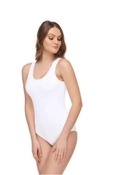 BODY SINGET SIMPLE WOMAN WHITE-E BARDHE - KLAUDIO FASHION