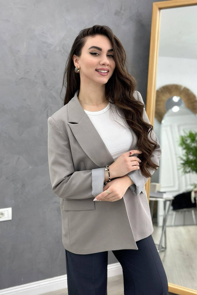 SIMPLE WOMAN JACKET GREY/GRI - 3