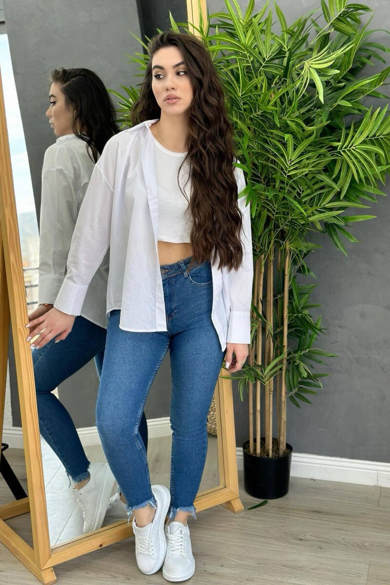 SIMPLE WOMAN JEANS BLUE/BLU - 1