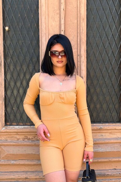 SIMPLE WOMAN JUMPSUIT BEIGE/BEZHE - 2