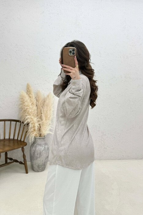 SIMPLE WOMAN SHIRT BEIGE/BEZHE - 4