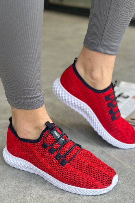 SIMPLE WOMAN SNEAKERS RED/E KUQE - 1