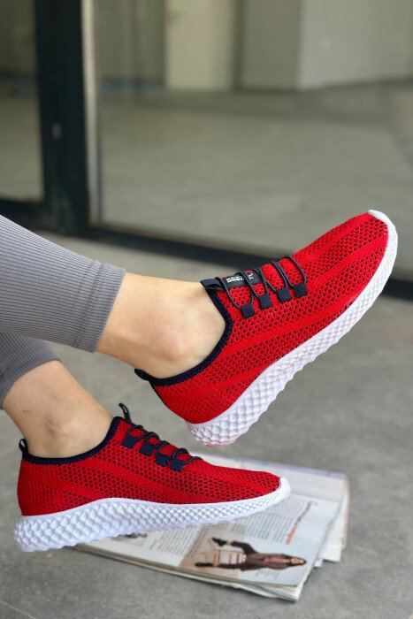 SIMPLE WOMAN SNEAKERS RED/E KUQE - 3