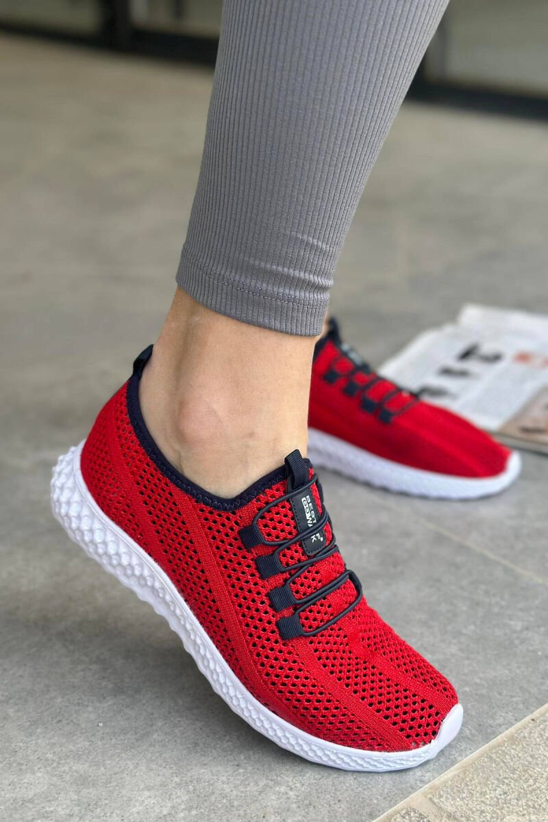 SIMPLE WOMAN SNEAKERS RED/E KUQE - 4