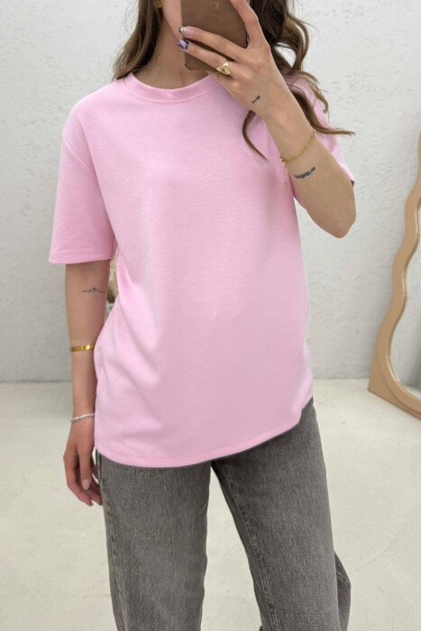 SIMPLE WOMAN T-SHIRT PINK/ROZE - 2
