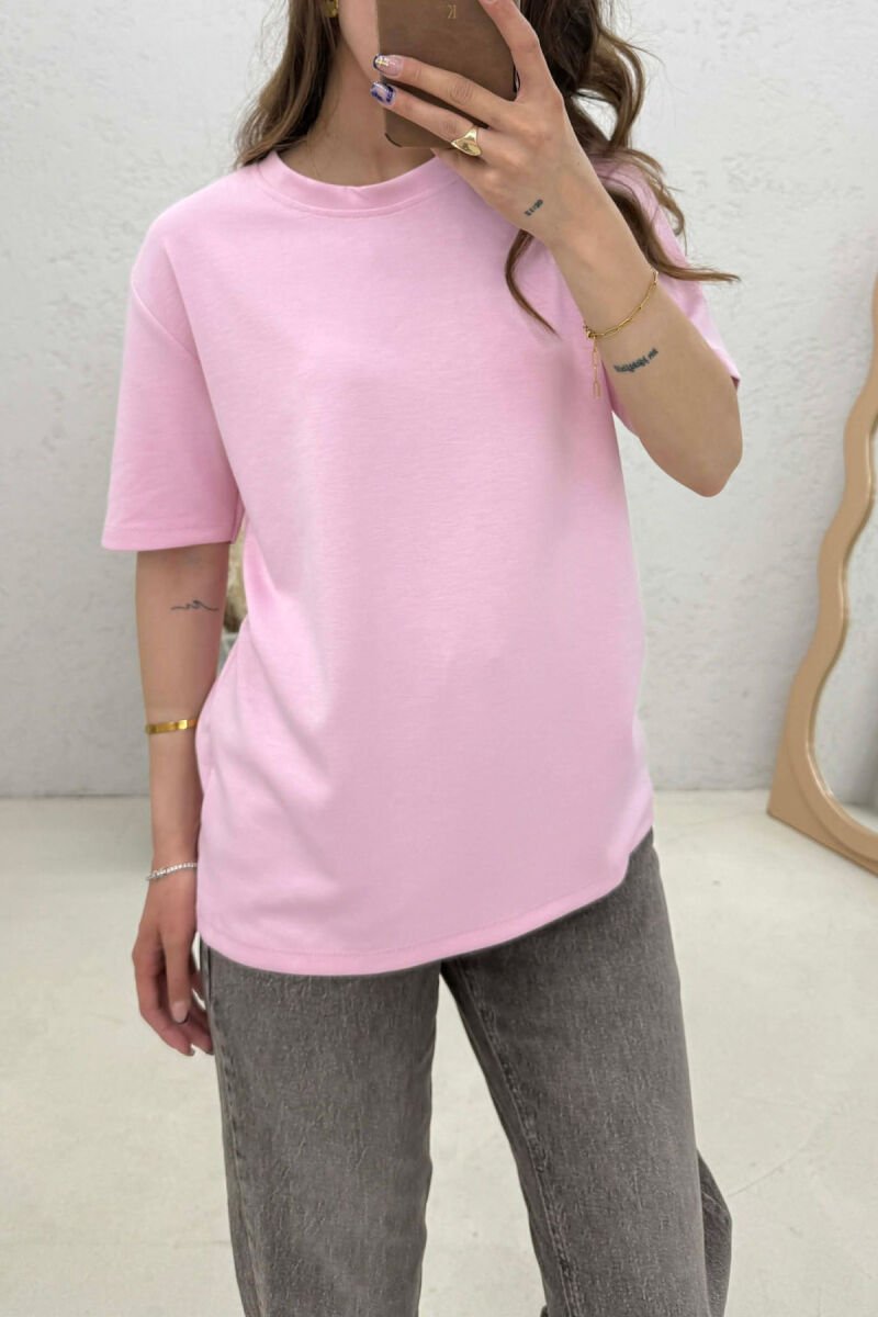 SIMPLE WOMAN T-SHIRT PINK/ROZE - 2