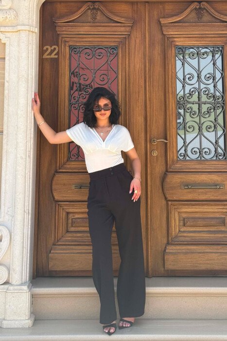 SIMPLE WOMAN TROUSERS BLACK/ E ZEZE - 2