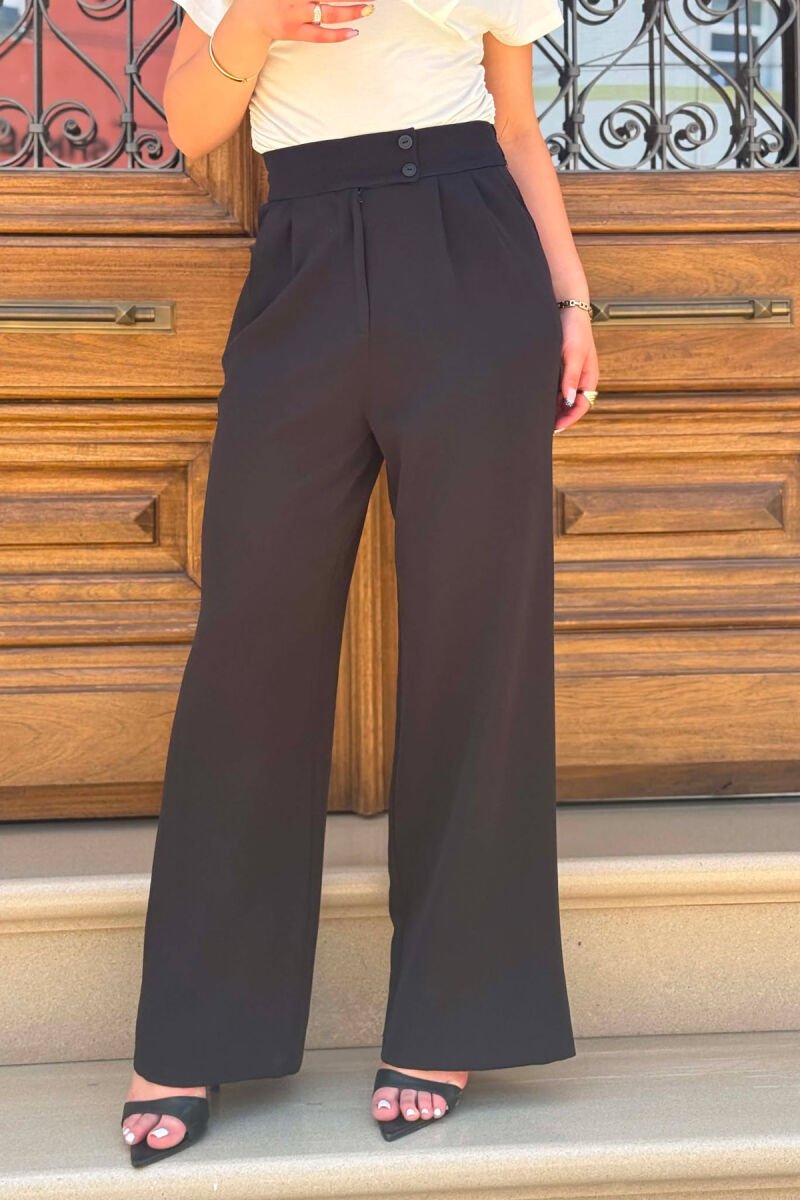 SIMPLE WOMAN TROUSERS BLACK/ E ZEZE - 3