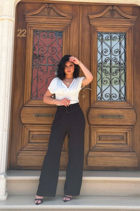 SIMPLE WOMAN TROUSERS BLACK/ E ZEZE - 5