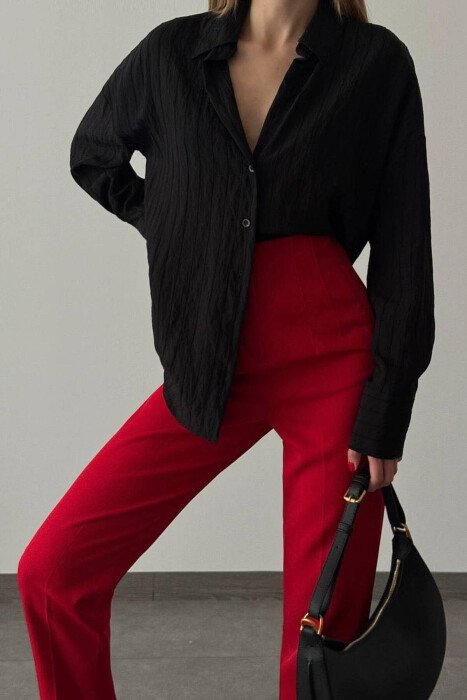 SIMPLE WOMAN TROUSERS RED/E KUQE - 2